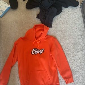 Orange Chicago hoodie